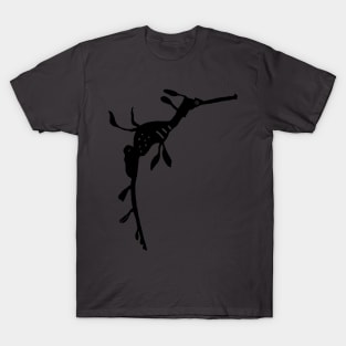 Weedy sea dragon (Phyllopteryx taeniolatus) silhouette T-Shirt